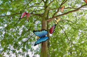 Deko in der Pinneberger City Schmetterlinge